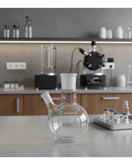 Balon 100 ML (Dibi Yuvarlak, İki Boyunlu, Norm Şilifli)