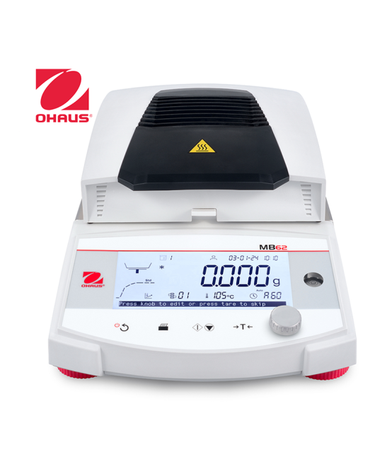 Ohaus MB62 Nem Tayin Cihazı – 90g Hassas ve Güvenilir Kurutma Çözümü