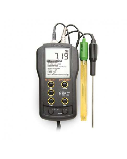 Hanna HI 83141 Portatif pH Metre 0.00... +14.00 pH / ±1999 Mv / 0... 100 °C