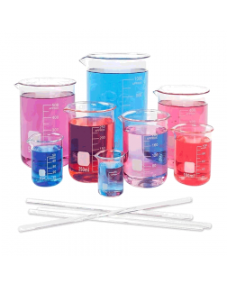 800 ML Cam Beher Kısa Form Dereceli