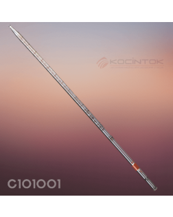 Pipet, Cam, B Sınıfı, Kısa Çizgi Taksimatlı, 0.1 ML