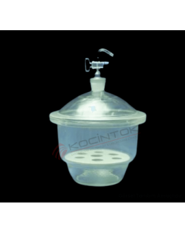 Desikatör Çap : 300 mm - Cam - Vakum Musluklu Desikatör Çap : 300 mm - Cam - Vakum Musluklu