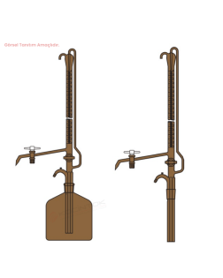 Otomatik Büret 10 ML Tek Cam Musluklu