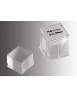 Lamel No:1, 18x18 mm, 100'lük Şeffaf Plastik Kutuda