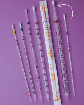 Serolojik Pipet, Plastik, Tek Kullanımlık, Pyrogen free, 25 ml tek tek poşette LP L162510