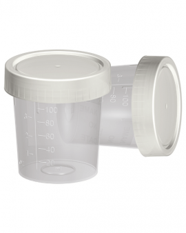 İdrar Numune Kabı 100 ML - Pnömatik Sistem Non-Steril Fıratmed